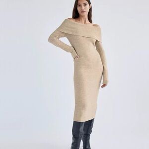Babaton Otis dossier Off-shoulder sweater dress